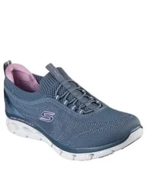 Skechers Glide-step Flex Trainers, Grey, Size 3, Women