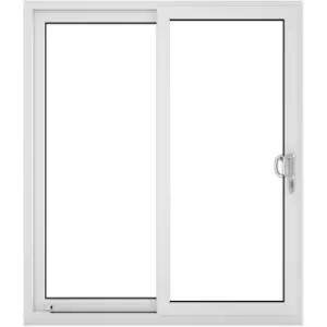 Crystal uPVC Sliding Patio Door Right Hand Open 2090mm x 2090mm Clear Double Glazed in White
