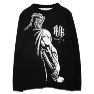 WWE Womens/Ladies King Of Kings Triple H Knitted Jumper (XL) (Black/White)