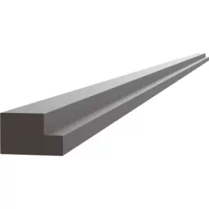 Kitchen Kit Flatpack J-Pull Multi Rail Super Gloss 2745mm in Graphite Mdf