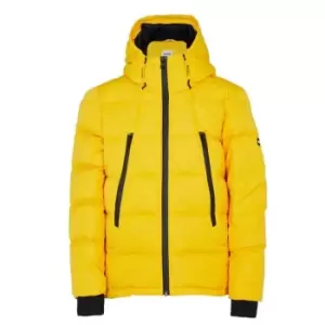 Boss Boys Yellow Hooded Down J - Multi