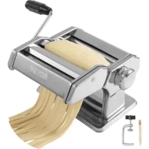 VEVOR Pasta Maker Machine, 9 Adjustable Thickness Settings Noodles Maker, Stainless Steel Noodle Rollers and Cutter, Manual Hand Press, Pasta Making