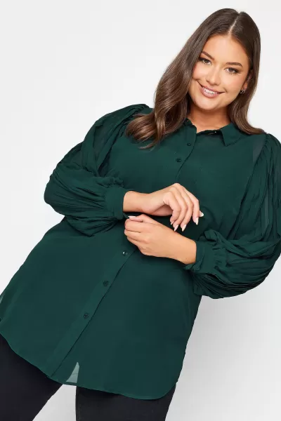 Pleat Sleeve Shirt