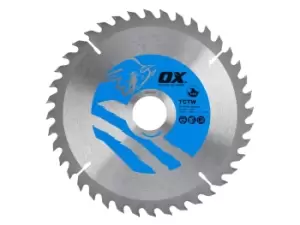 OX Tools OX-TCTW-1843040 OX Wood Cutting Circular Saw Blade 184mm x 30 x 40T ATB