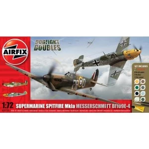 Spitfire Mk.1a & Messerschmitt BF109E-4 Dogfight Double Air Fix Gift Set