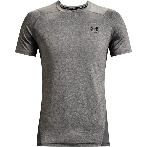 Under Armour HeatGear Armour Fitted Short Sleeve Training Top Mens - Grey XL