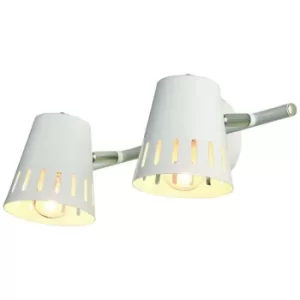 Emma Adjustable Twin Spotlight White, 2x E14