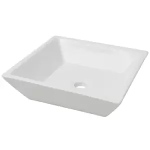 VidaXL Ceramic Basin Square - White