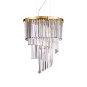 Carlton 12 Light Pendant Light Gold, E14