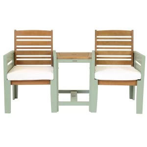 Charles Bentley Kingston Garden Companion Seat - Green