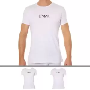 Emporio Armani 2-Pack Cotton Stretch T-Shirts - White M