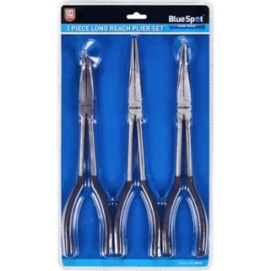 BlueSpot 08185 3 Piece Long Reach Plier Set