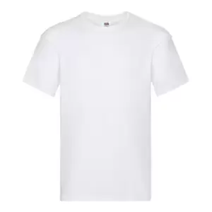 Fruit Of The Loom Mens Original Short Sleeve T-Shirt (3XL) (White)