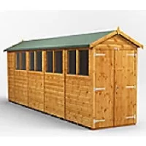 Power Garden Shed 184PADD Golden Brown 18x4