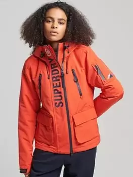 Superdry Ultimate Windcheater Jacket - Orange, Size 12, Women