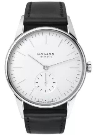 Nomos Glashutte Watch Orion White Steel Back