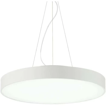 Ideal Lux Halo - Integrated LED 1 Light Round Ceiling Pendant White