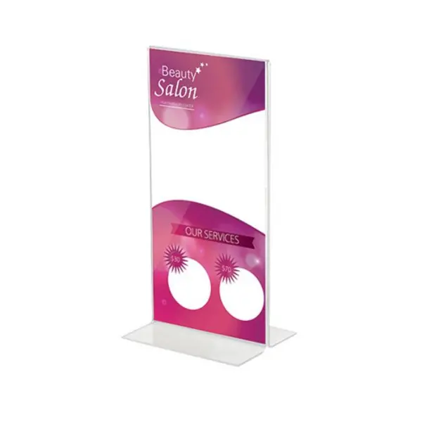 Deflecto Announce Stand Up Sign Holder 1/3 A4 DF45101 DF45101