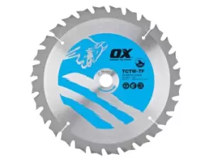 OX Tools OX-TCTW-TF-1901640 Wood Cutting Thin Kerf Circular Saw Blade 190mm x 16 x 40T ATB