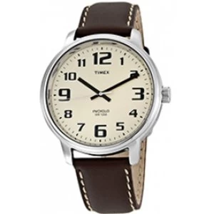 Timex Original T28201 PF Mens Analog Quartz Watch with Brown Leather Strap