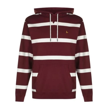 Jack Wills Boynton Stripe Hoodie - Damson