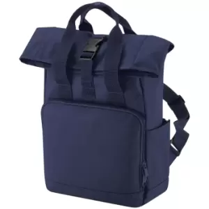 Bagbase Unisex Adult Mini Recycled Twin Handle Backpack (One Size) (Navy Dusk)