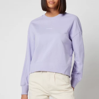 Calvin Klein Jeans Womens Micro Branding Sweatshirt - Palma Lilac - S