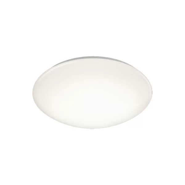 Pollux Modern 37cm Bathroom Ceiling Light White 3000K IP44 with PIR with Dusk sensor