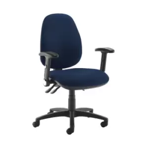 Dams MTO Jota High Back Operator Chair with Folding Arms - Curacao Blue