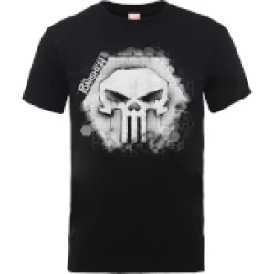 Marvel The Punisher Skull Badge Mens Black T-Shirt - XL - Black