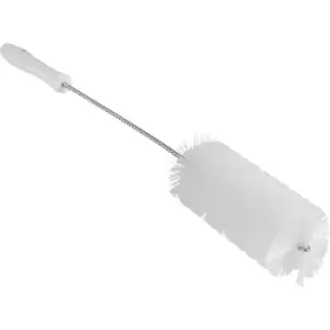 Vikan Pipe brush with handle, medium, Ø 60 mm, pack of 15, white