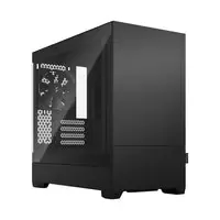 Fractal Design Pop Mini Silent Clear Tempered Glass Mini Tower Case - Black