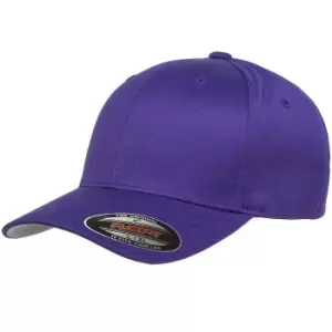 Flexfit Unisex Wooly Combed Cap (S/M) (Purple)