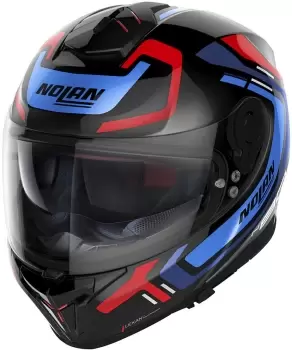 Nolan N80-8 Ally N-Com Helmet, black-red-blue, Size L, black-red-blue, Size L