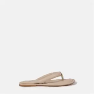 Missguided Padded Flip Flops - White