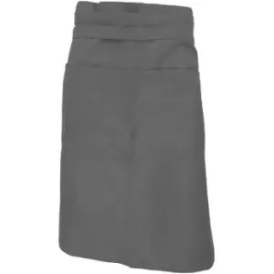 SOLS Unisex Greenwich Apron / Barwear (ONE) (Dark Grey) - Dark Grey