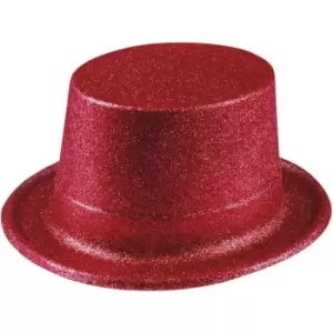 Glitter Hat Fancy Dress (Red)