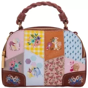 Danielle Nicole Winnie The Pooh Patchwork Cross Body Satchel