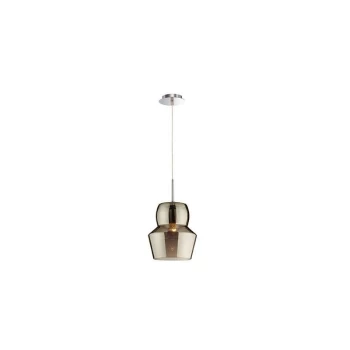 Ideal Lux Lighting - Ideal Lux Zeno - 1 Light Large Ceiling Pendant Grey, Smokey, E27