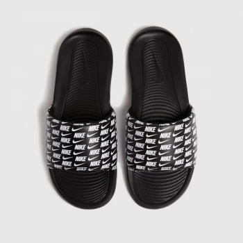 Nike Black & White Victori One Sandals