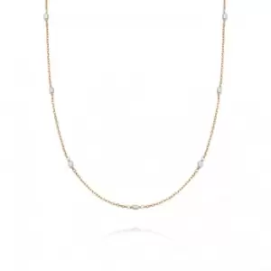 Treasures Seed Pearl Chain 18ct Gold Plated Necklace TN05_GP