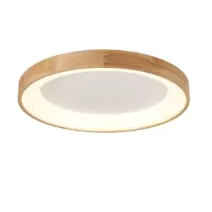 Mad LED Ceiling Light 52W 3680Lm 3000K 80cm Natural Wood