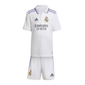 adidas Real Madrid Home Infant Boys Mini Kit - White