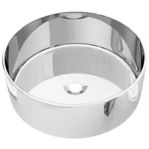 VidaXL Ceramic Wash Basin - Silver