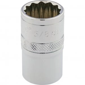 Draper 3/8" Drive Polished Finish Hi Torq Bi Hexagon Socket Imperial 3/8" 5/8"