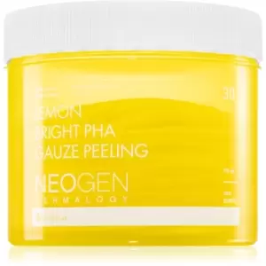 Neogen Dermalogy Clean Beauty Gauze Peeling Lemon Bright PHA Exfoliating Cotton Pads with Brightening and Smoothing Effect 30 pc