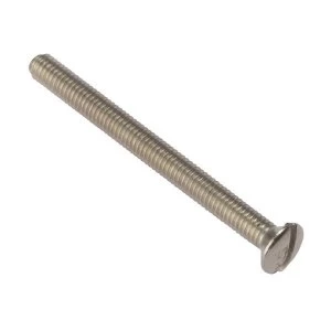 ForgeFix Socket Screw Slotted Raised Head Nickel Plated 3.5 x 75mm Bag 100