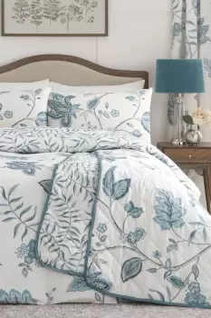 Samira' Richly Illustrated Floral Print Duvet Cover Set