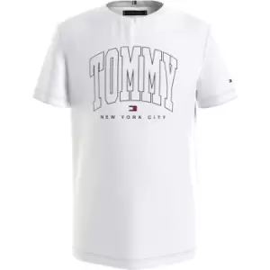 Tommy Hilfiger Bold Varsity Tee Junior Boys - White