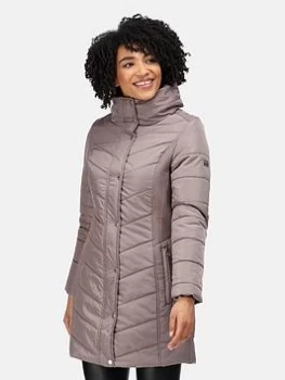 Regatta Parthenia Quilted Jacket - Dark Taupe, Dark Taupe, Size 8, Women